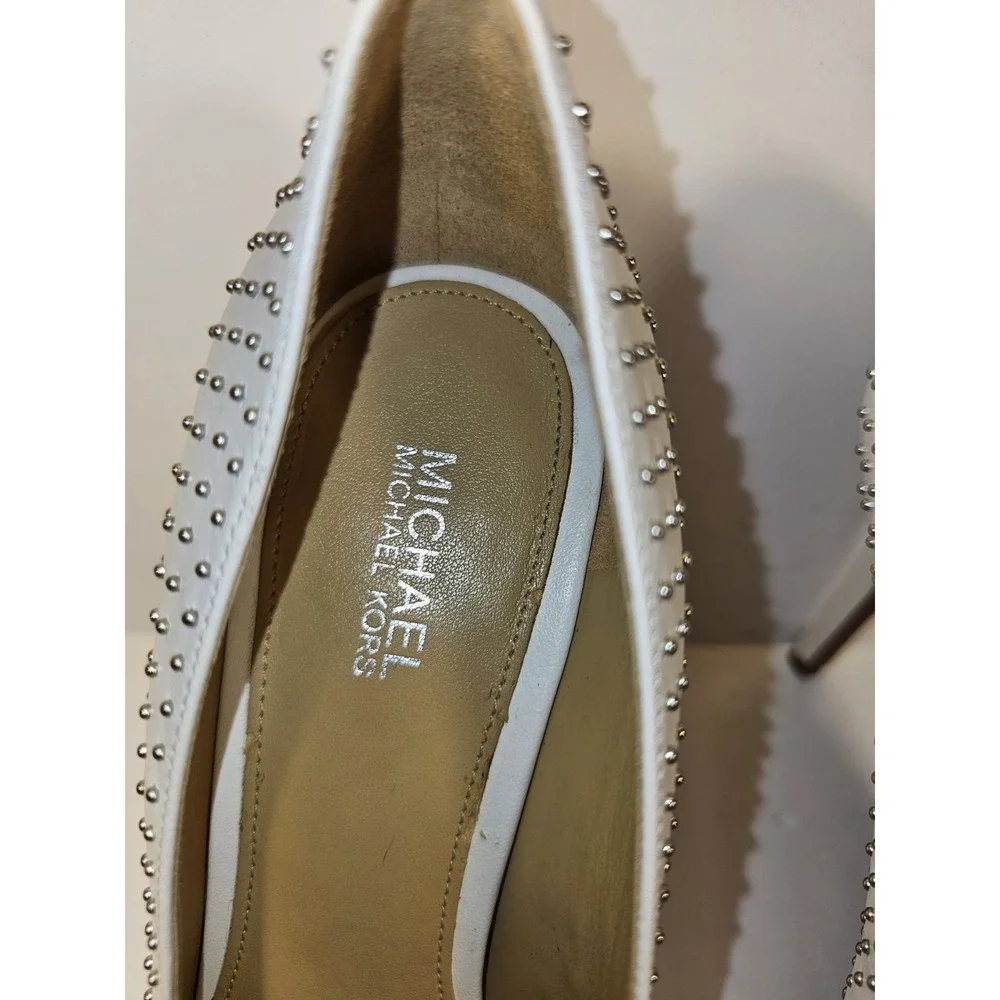 Michael‎ Kors Women's Leather Studded Mila Stilettos Size 7 Shoe